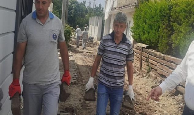 Göynük Mahallesi’nde yol çalışmaları devam ediyor