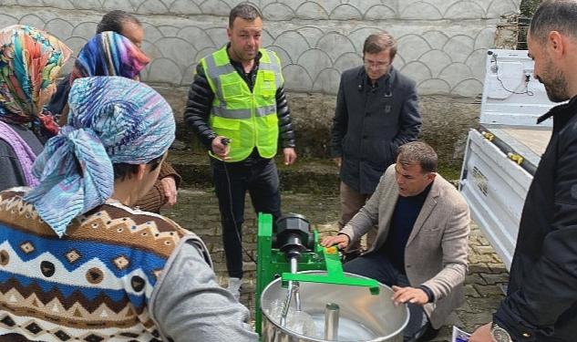 Hamur yoğurma makinesi desteği yüz güldürüyor