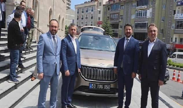 Türkiye’nin yerli otomobili Togg, Nevşehir Belediyesinde makam aracı olarak kullanılmaya başlandı