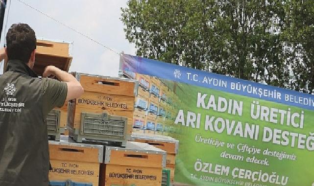 Aydın Büyükşehir Belediyesi’nden kadın arıcılara kovan desteği