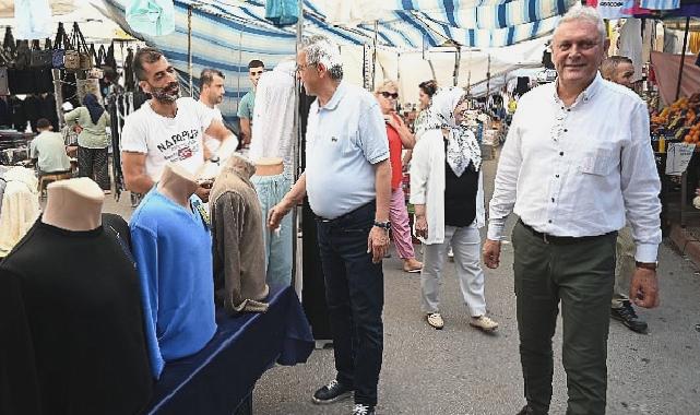 Başkan Topaloğlu, turizm pazarı esnafını ziyaret etti