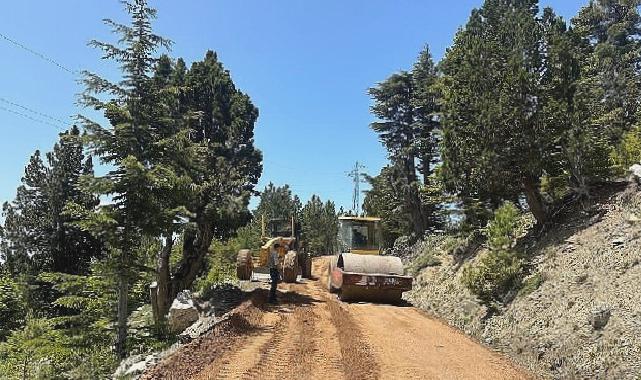 Gazipaşa Belbaşı ve Günnercik yaylaları arasında asfalt hazırlığı