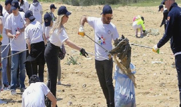 ICA Gönüllüleri, temiz dünya için 200 kilo atığı ayrıştırdı