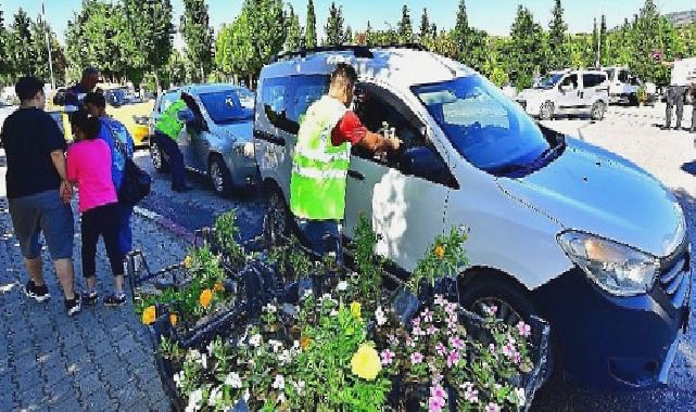 İzmir Büyükşehir Belediyesi’nden mezarlıklarda çiçek sürprizi