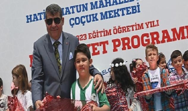 Selçuklu Belediyesi Hatice Hatun Külliyesi Çocuk Mektebinde 4-6 yaş grubunda eğitim alan öğrenciler için mezuniyet töreni düzenledi