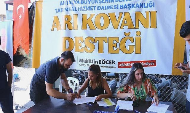 Antalya Büyükşehir’den üreticilere kovan desteği