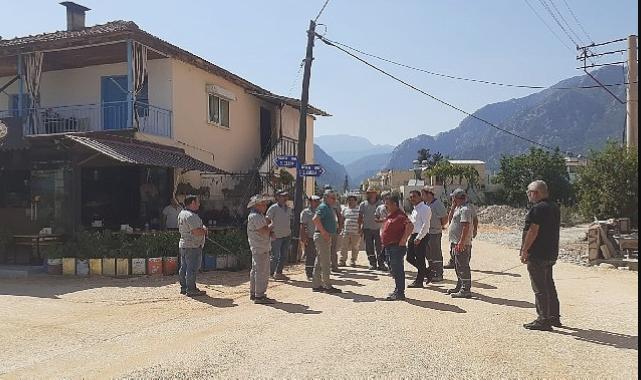 Başkan Topaloğlu Kuzdere’de devam eden çalışmaları inceledi