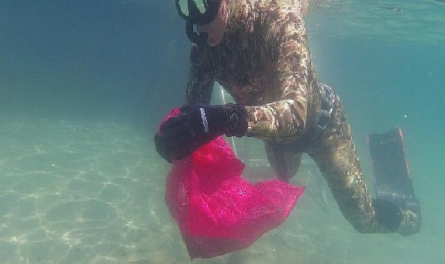 Bodrum Belediyesi’nden deniz dibi temizliği 