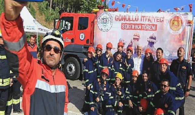 Gönüllü İtfaiyeciler Sertifikalarını aldı