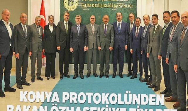 Konya Protokolünden Bakan Özhaseki’ye Ziyaret