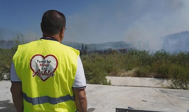 Milas’taki yangına canhıraş mücadele sürüyor