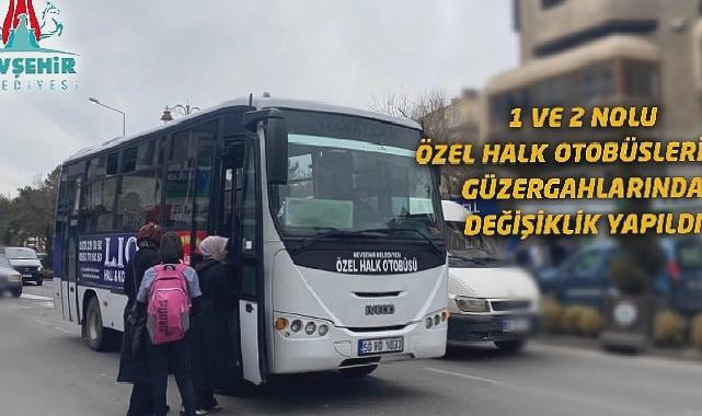 Özel halk otobüslerinin güzergahlarında değişiklik 