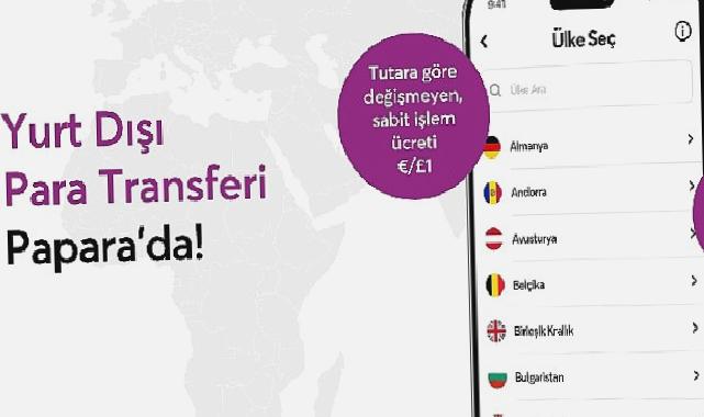 Papara’dan sadece 1 Euro’ya yurt dışı para transferi