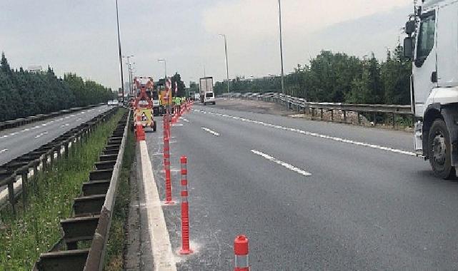 Stadyum yolu için TEM’de çalışmalar başladı