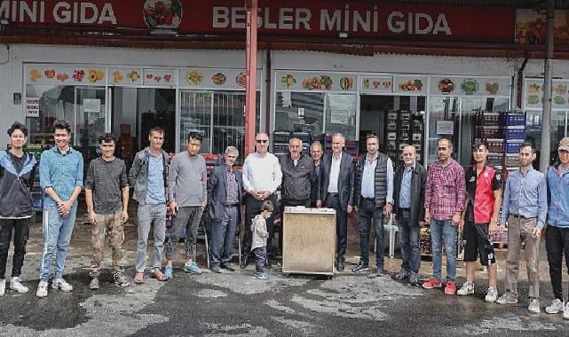 Toptancılar sebze hali esnafından başkan Bilgin’e teşekkür