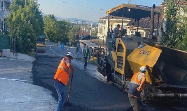 Başiskele Kahramanlar Caddesi asfaltlandı