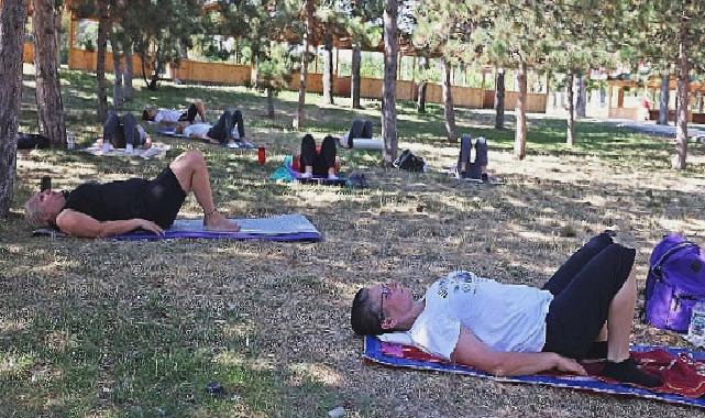 Çankayalılar açık havada sporla zinde kalıyor