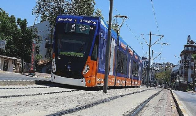 Doğu Garajı-Meydan arasındaki tramvay hattında onarım çalışması