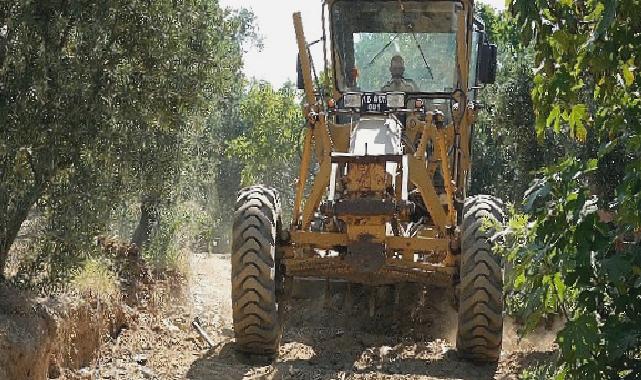 Gemlikli çiftçiye arazi yolu desteği