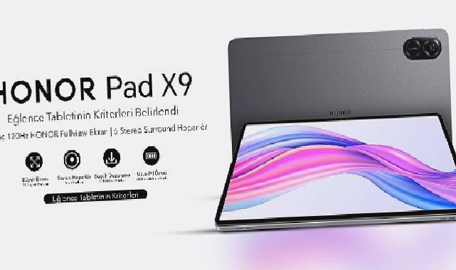 HONOR, Yeni HONOR Pad X9 ile Çok Yönlü Tablet Çıtasını Yükseltiyor