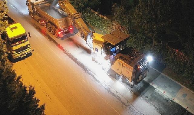 Küçükçekmece Belediyesi’nin asfalt çalışmaları aralıksız sürüyor