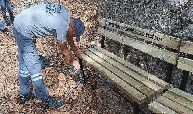 Antalya Büyükşehir’den Gündoğmuş’ta 26 mahalleye piknik masası 