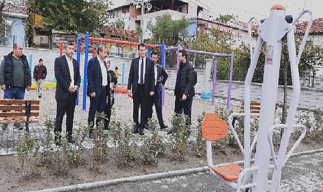 Harmancık ilçesi’nin ilk parkı Osmangazi Belediyesi’nden