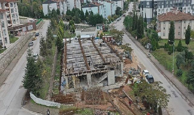 Derince’de inşa edilen Cemevi yükseliyor