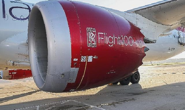 Rolls-Royce Trent 1000 motorları %100 Sürdürülebilir Havacılık Yakıtı kullanılarak gerçekleştirilen uçuşa güç verdi