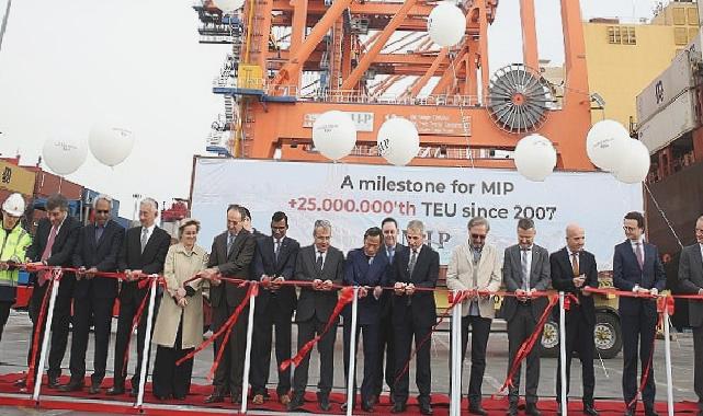 Mersin Uluslararası Limanı 25 milyon TEU’nun üzerinde konteyner elleçleyerek yeni bir kilometre taşına ulaştı