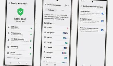 Samsung Galaxy’nin Güvenlik ve Gizlilik Panosu sayesinde kişisel verilerin kontrolü tamamen kullanıcının elinde
