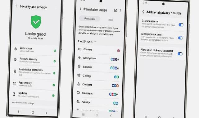 Samsung Galaxy’nin Güvenlik ve Gizlilik Panosu sayesinde kişisel verilerin kontrolü tamamen kullanıcının elinde