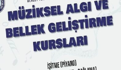 EÜ’den “Müziksel Algı ve Bellek Geliştirme Kursları”